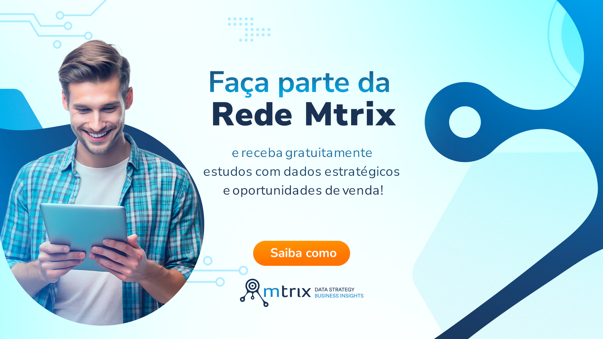 Banner promocional da Mtrix com chamada para solicitar cotação